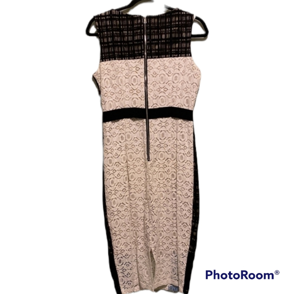 JAX black label Color block Lace Overlay Cocktail dress |8 - Picture 7 of 9